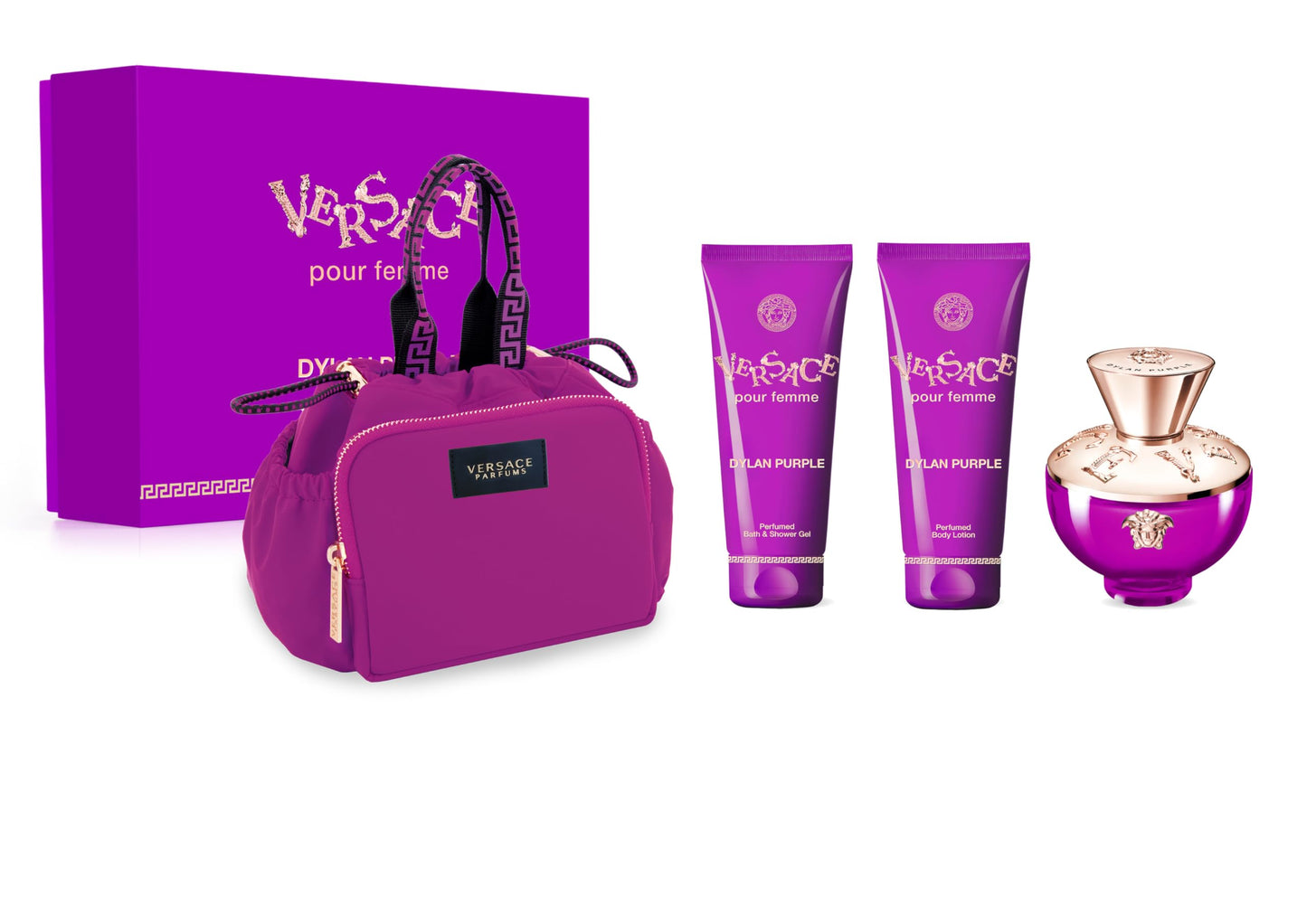 DYLAN PURPLE 4PC SET, WOMEN'S GIFT SET, EDP