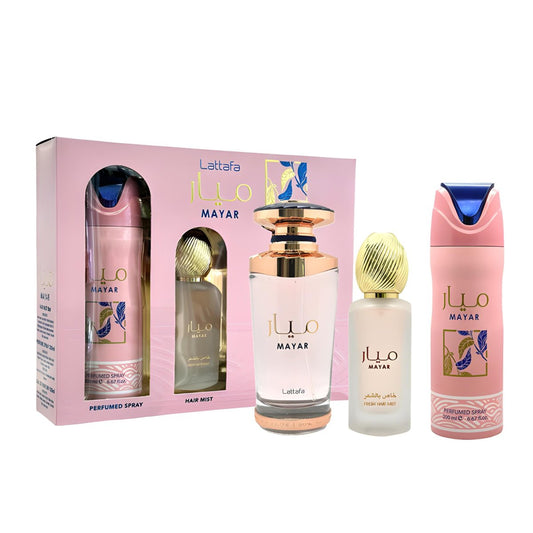 LATTAFA MAYAR  3PC SET, WOMEN'S GIFT SET, EDP